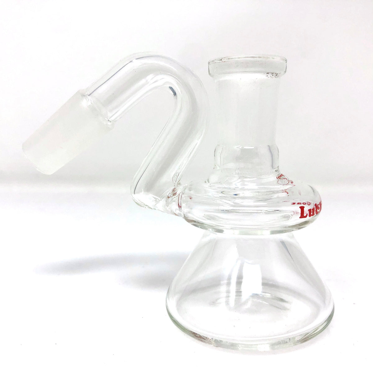 3" Lucky Goat Clear Glass Dry Ash-Catcher