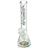 10" AFM Glass Rasta Clear Glass Mini Beaker Bong