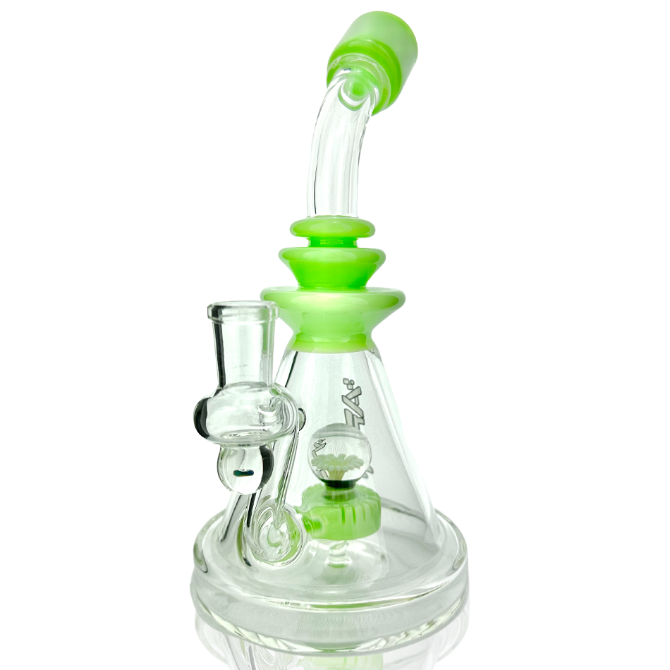 9" AFM Opal Stone Color Glass Dab Rig