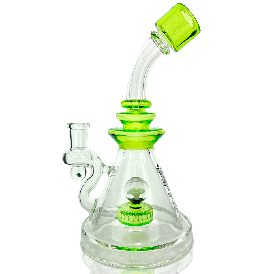 9" AFM Opal Stone Color Glass Dab Rig