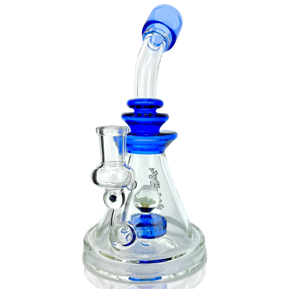 9" AFM Opal Stone Color Glass Dab Rig