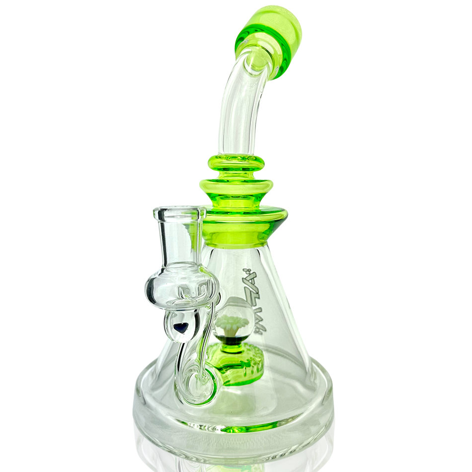 9" AFM Opal Stone Color Glass Dab Rig