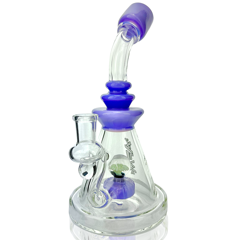 9" AFM Opal Stone Color Glass Dab Rig
