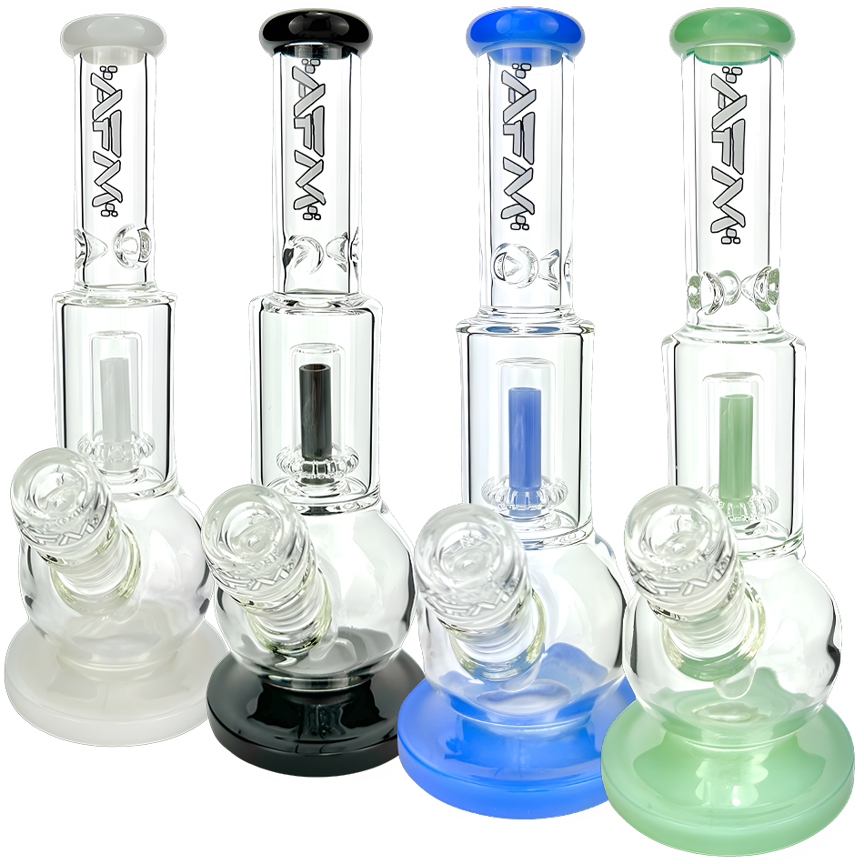 12" AFM Bubble Bottom Clear Beaker Bong