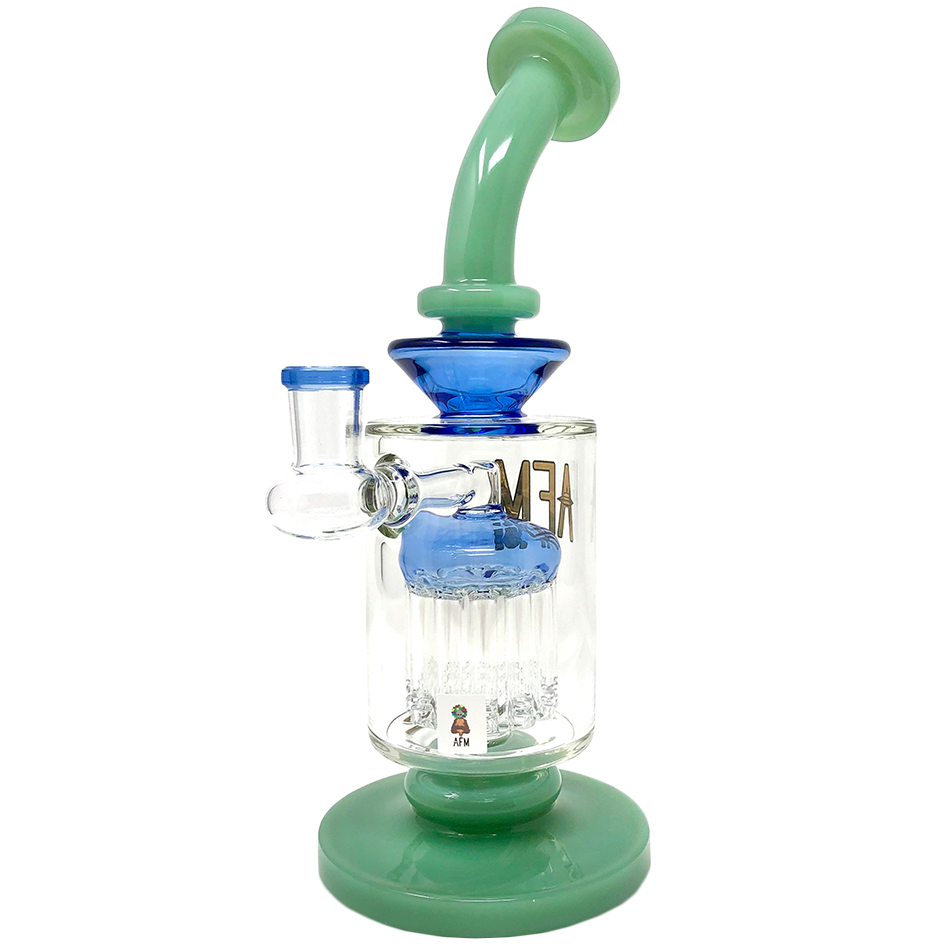 9" AFM Flex Double Color Arm Glass Dab Rig