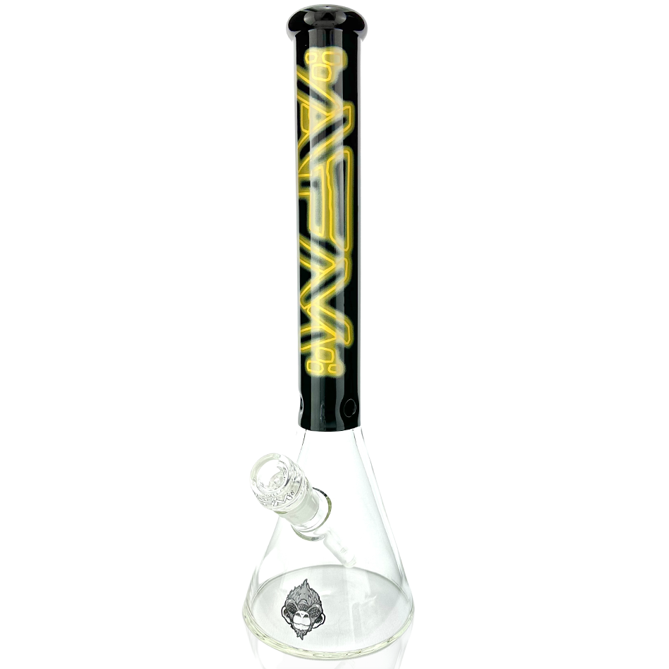 16" AFM Glass Neon Lights Glass Beaker Bong