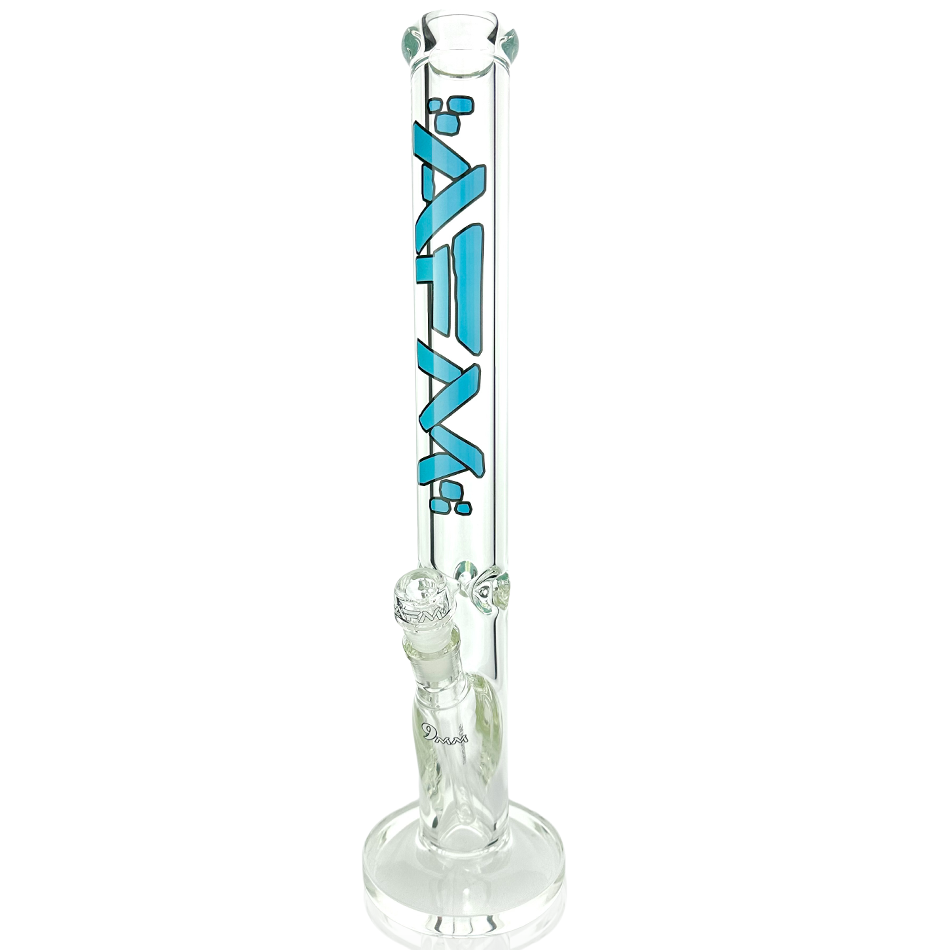 18" AFM Lightbeam Clear Glass 9mm Straight Tube Bong