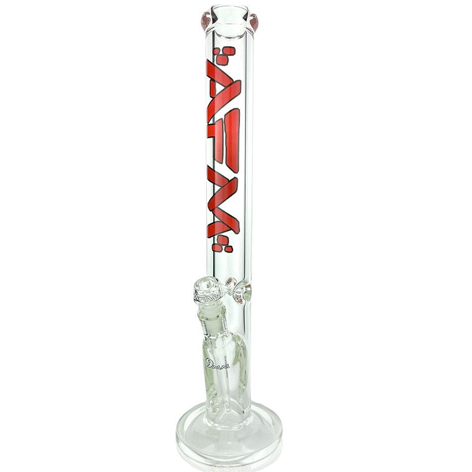 18" AFM Lightbeam Clear Glass 9mm Straight Tube Bong