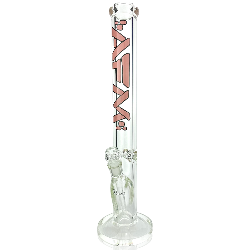 18" AFM Lightbeam Clear Glass 9mm Straight Tube Bong