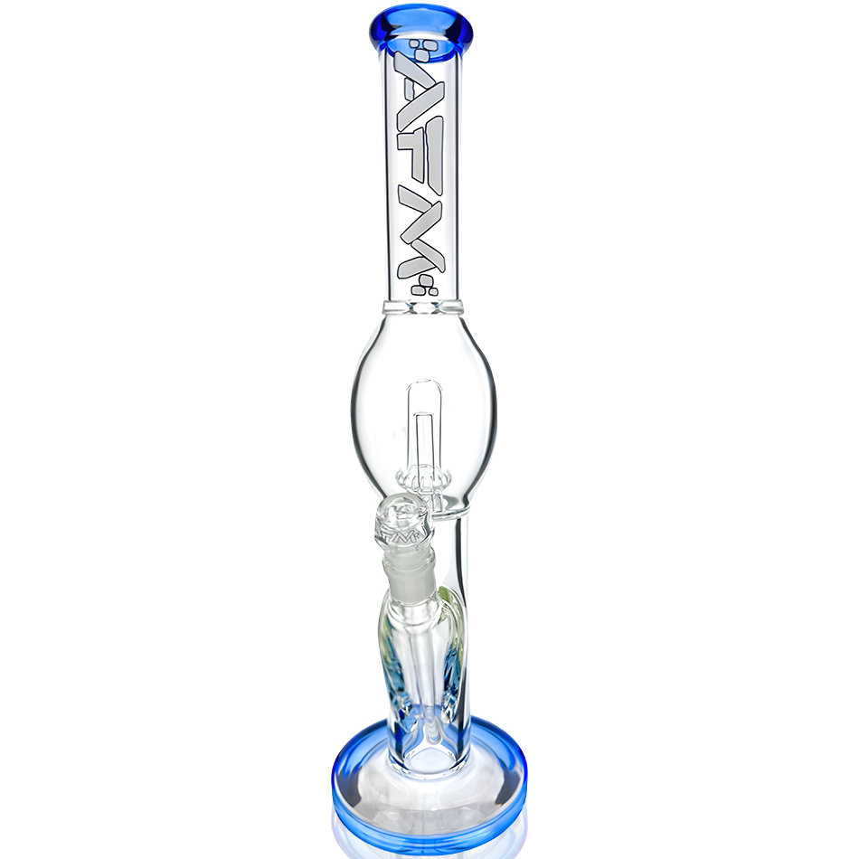 18" AFM Unidentified Flyer Glass Straight Tube Bong