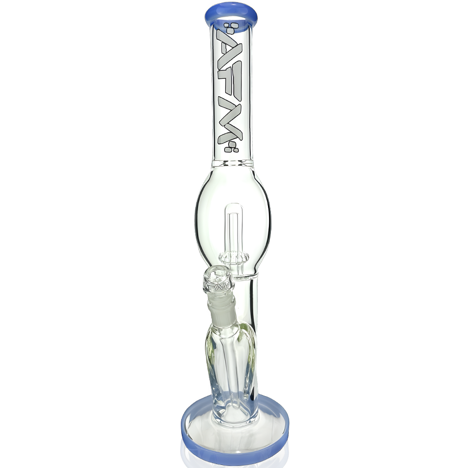 18" AFM Unidentified Flyer Glass Straight Tube Bong