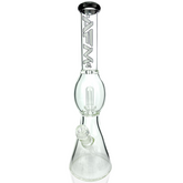 18" AFM Glass Flying Saucer Color Lip Glass Beaker Bong
