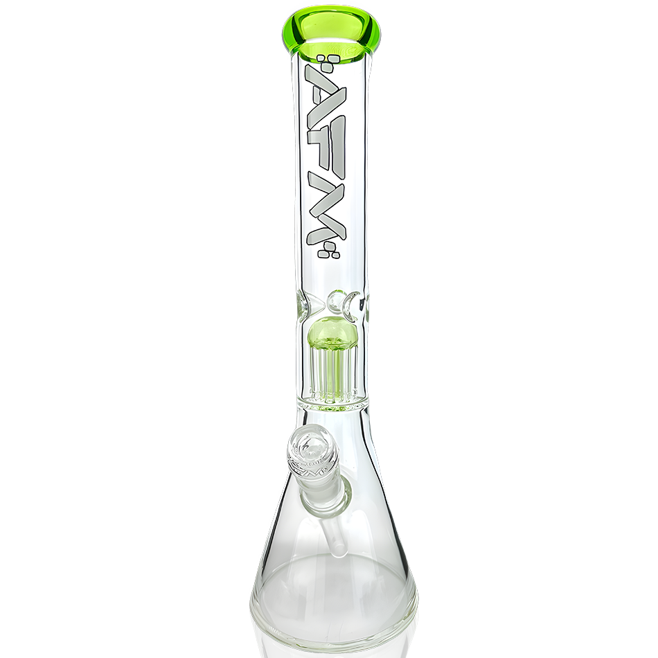 18" AFM Hitter Single Arm Perc 5mm Glass Beaker bong