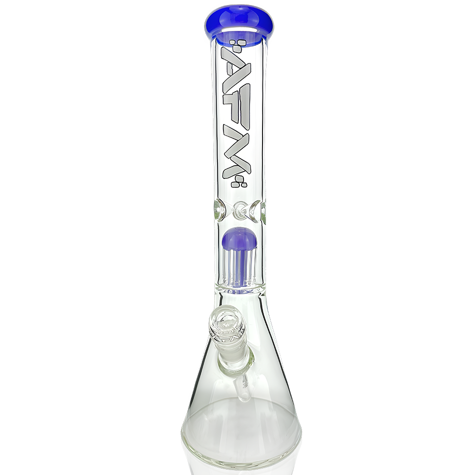 18" AFM Hitter Single Arm Perc 5mm Glass Beaker bong