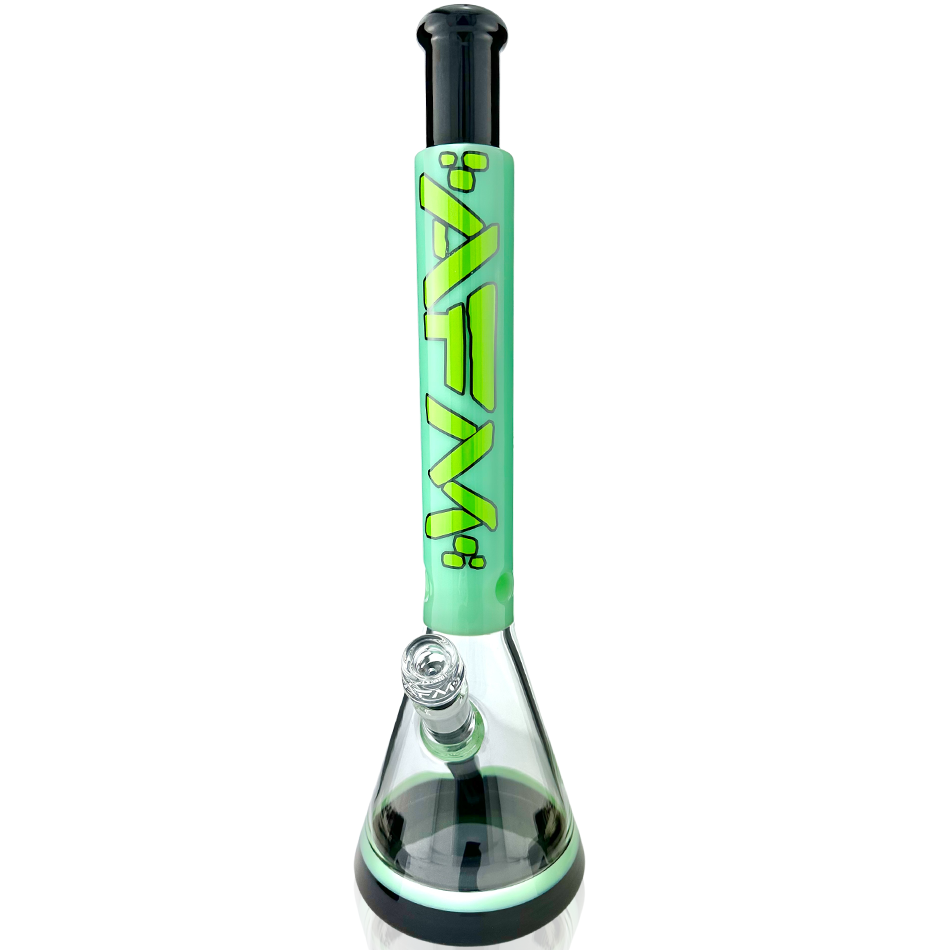 18" AFM Quasar Glass Beaker Bong - Mint