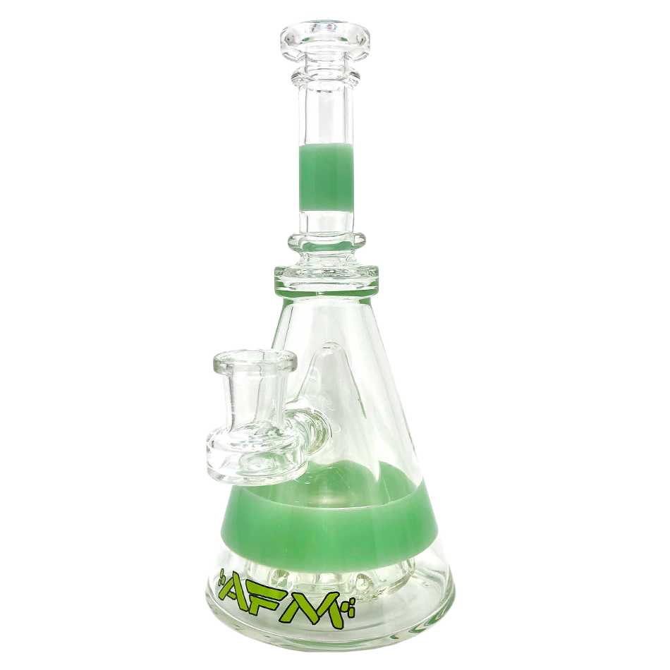 8" AFM Pyramid Clear Glass Dab Rig