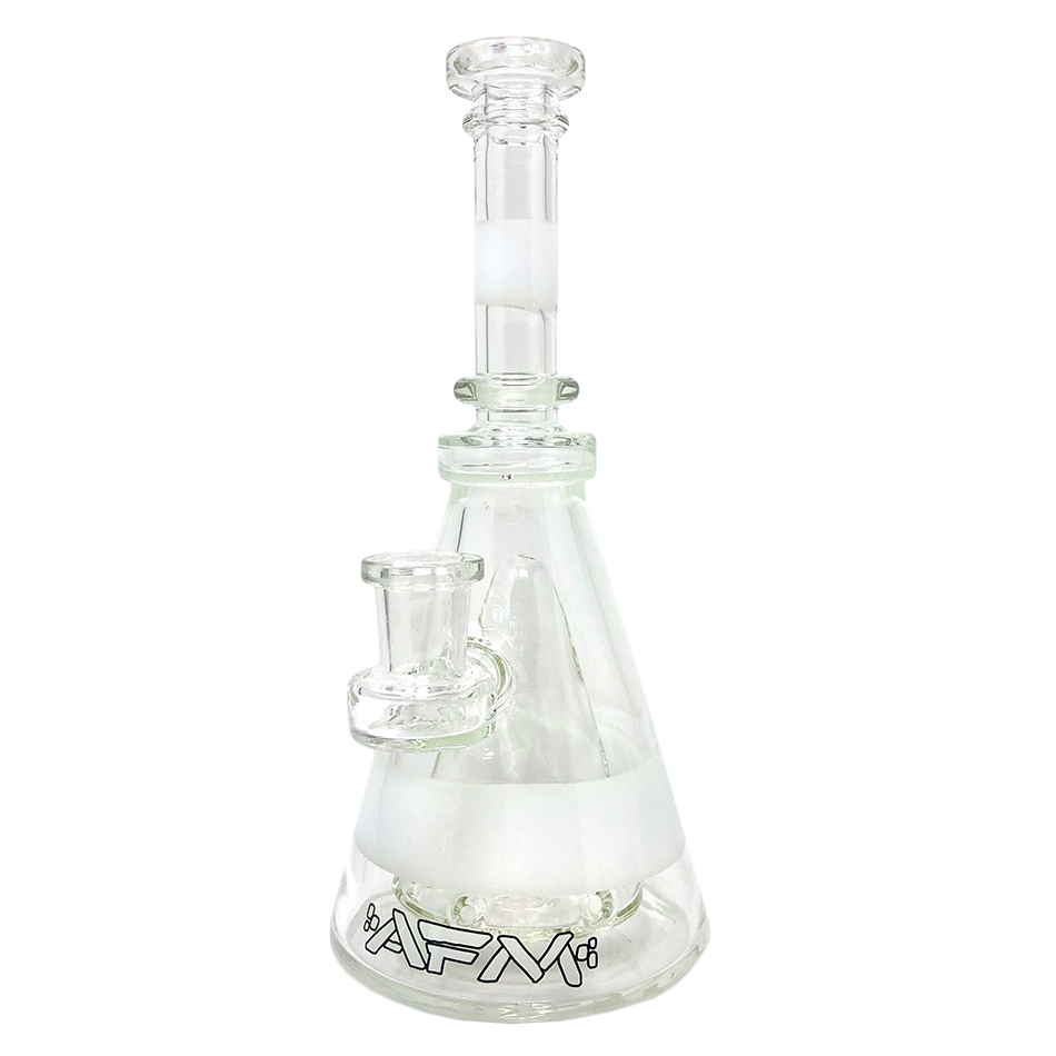 8" AFM Pyramid Clear Glass Dab Rig