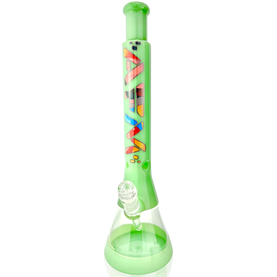 18" AFM Quasar Art Glass Beaker Bong