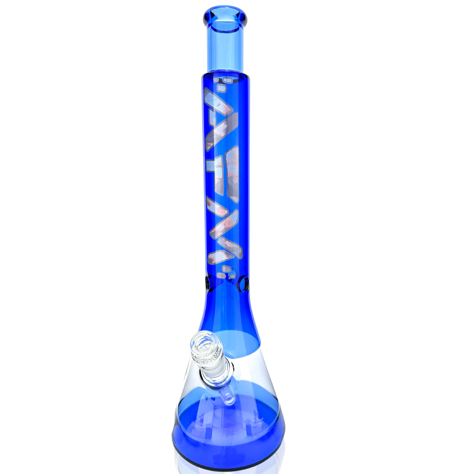 18" AFM Quasar Glass Cotton Candy Beaker Bong