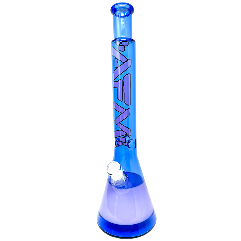 18" AFM Quasar Glass Beaker Bong - Ink Blue/ Purple