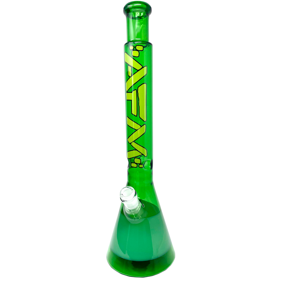 18" AFM Quasar Glass Beaker Bong - Double Greens