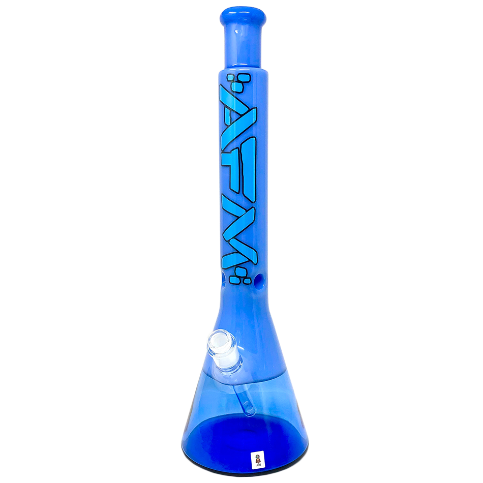 18" AFM Quasar Glass Beaker Bong - Double Blues