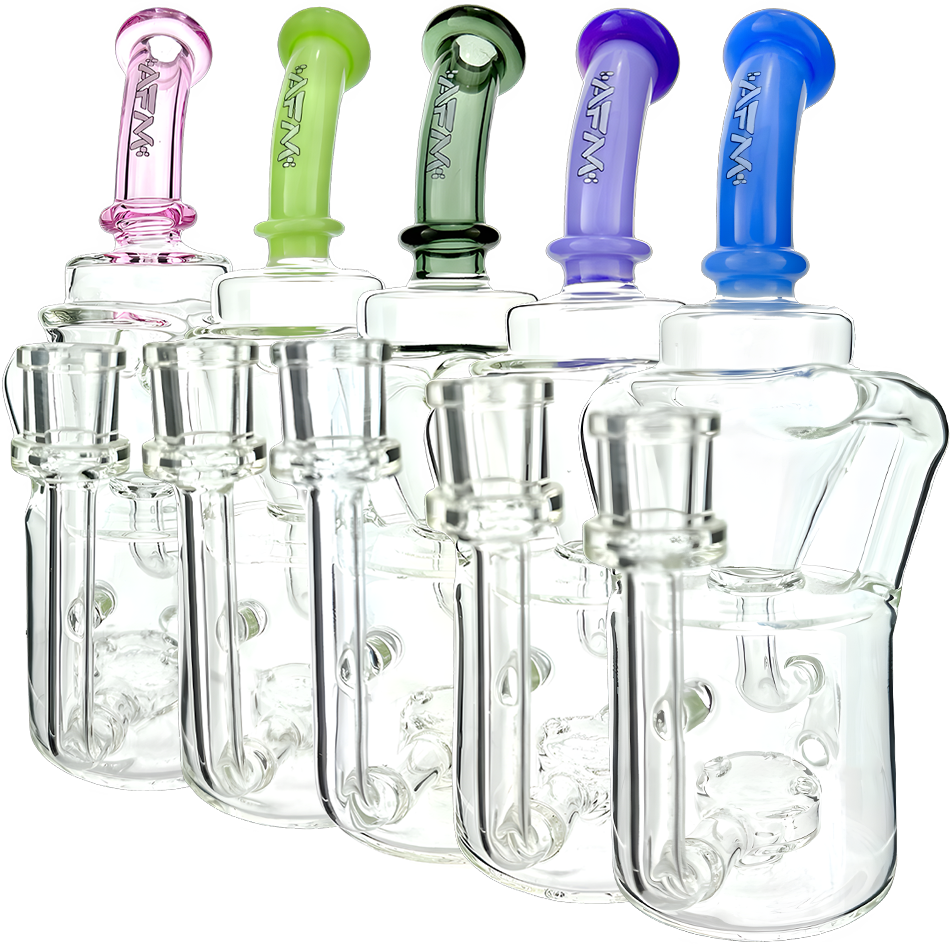 8" AFM Mighty Can Color Recycler Dab Rig
