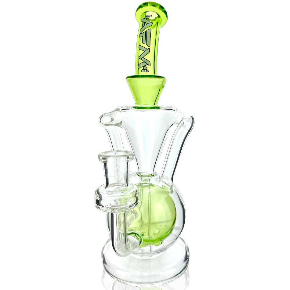 9.5" AFM Magic Ball Clear Glass Recycler Dab Rig