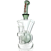9.5" AFM Magic Ball Clear Glass Recycler Dab Rig