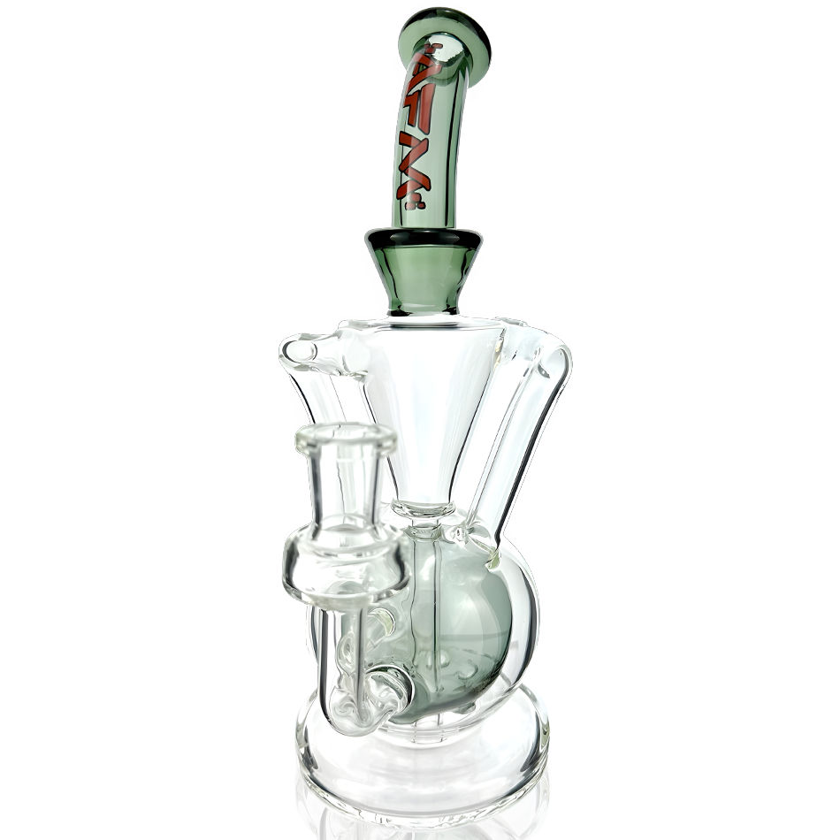 9.5" AFM Magic Ball Clear Glass Recycler Dab Rig