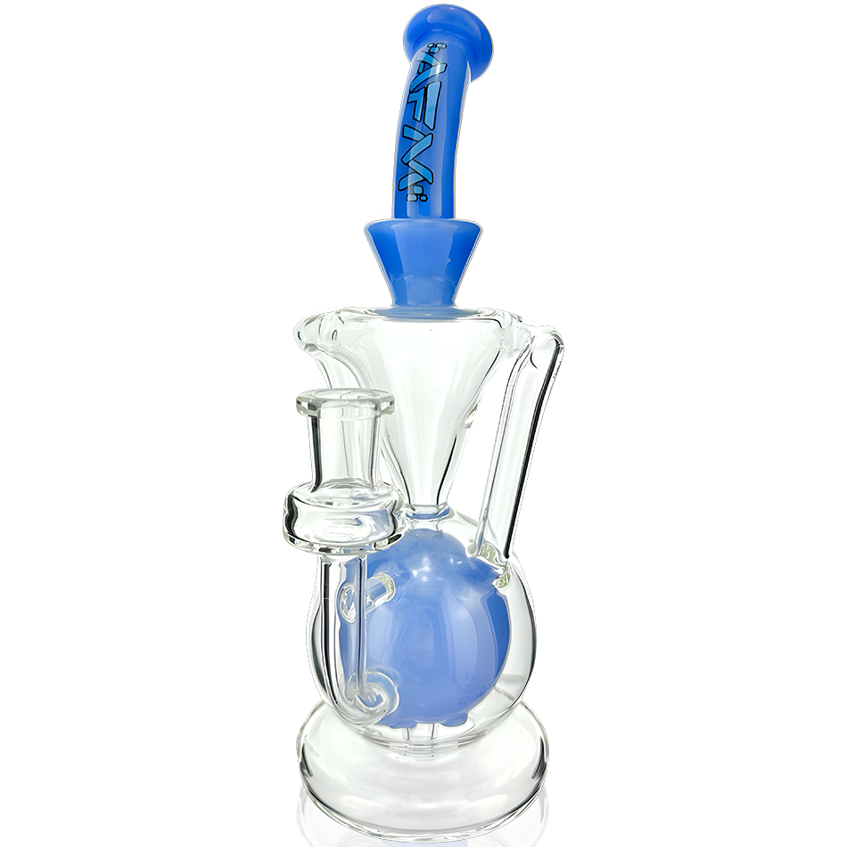 9.5" AFM Magic Ball Clear Glass Recycler Dab Rig