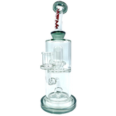 10" AFM Dot Double Perc Glass Dab Rig