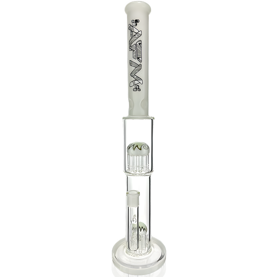 19" AFM Double Hitter Reversal Glass Straight Tube Bong