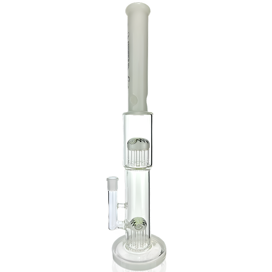 19" AFM Double Hitter Reversal Glass Straight Tube Bong