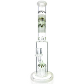 14" AFM Glass Reversal Arm Perc Glass Straight Tube Bong