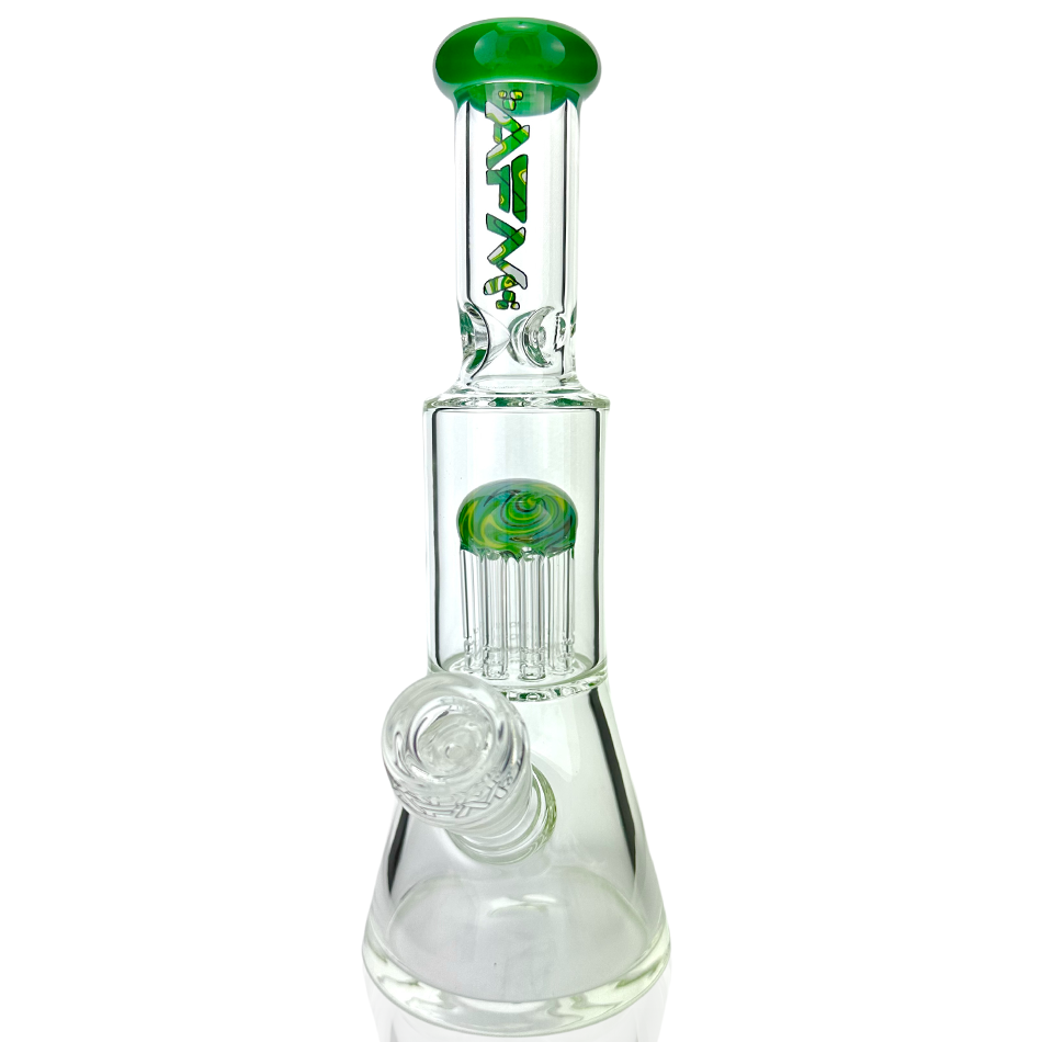 10" AFM Glass Reversal Arm Perc Glass Mini Beaker Bong