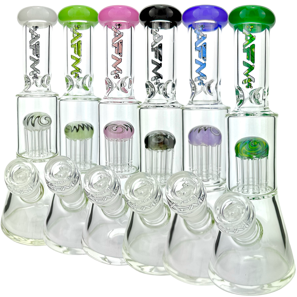 10" AFM Glass Reversal Arm Perc Glass Mini Beaker Bong