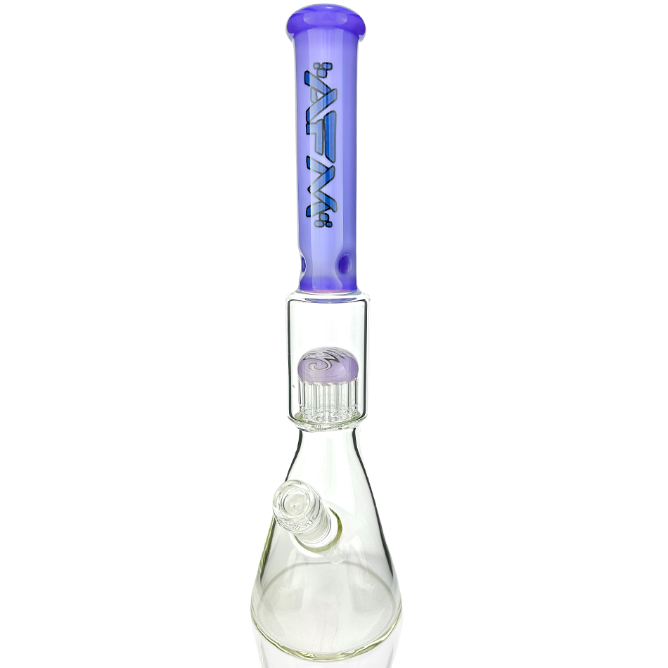 18" AFM Reversal Sleeve Glass Tree Perc Beaker Bong