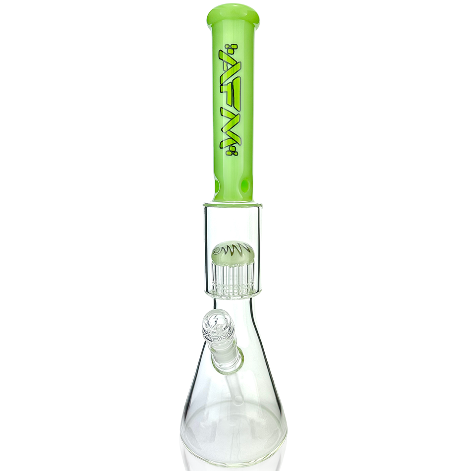 18" AFM Reversal Sleeve Glass Tree Perc Beaker Bong