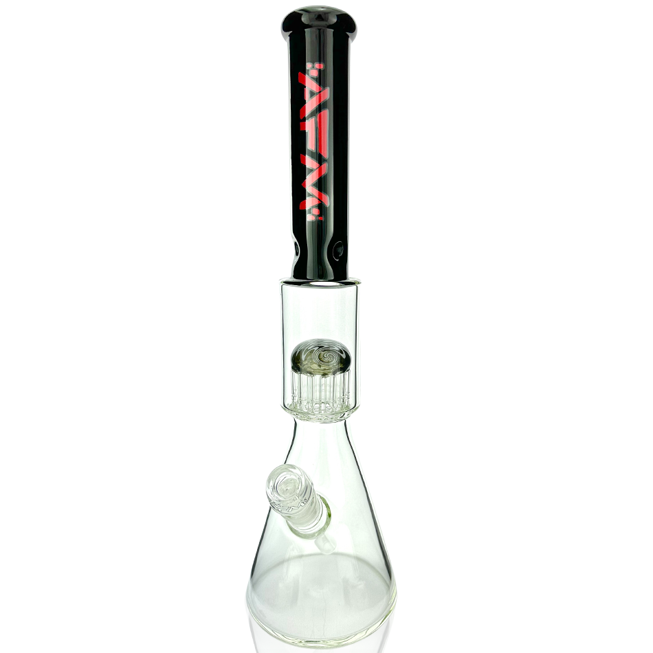 18" AFM Reversal Sleeve Glass Tree Perc Beaker Bong