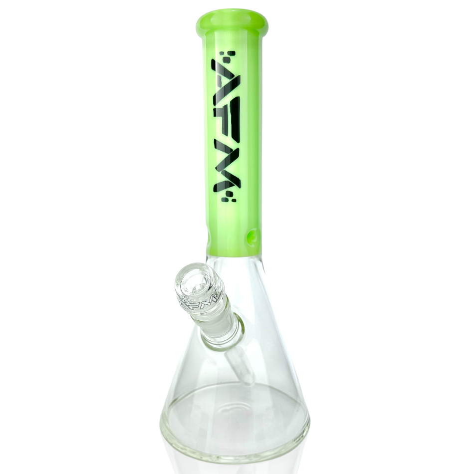 12" AFM Glass Extraterrestrial Color Sleeve Glass Beaker Bong