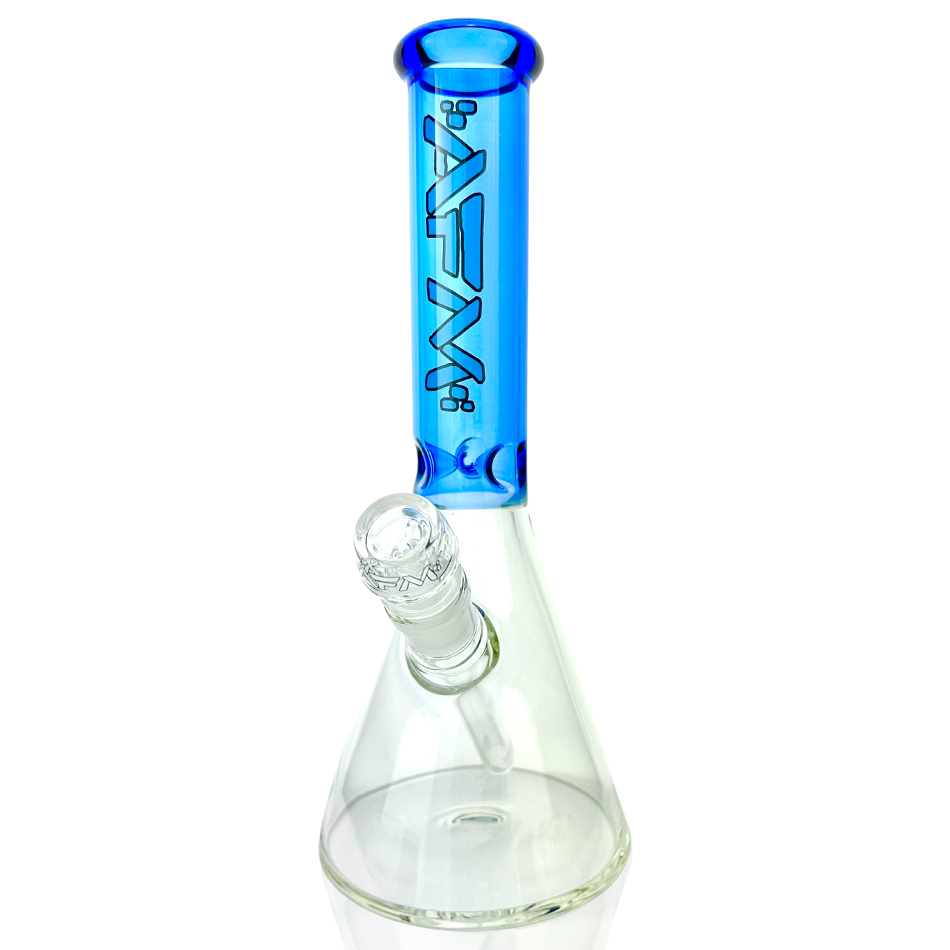 12" AFM Glass Extraterrestrial Color Sleeve Glass Beaker Bong