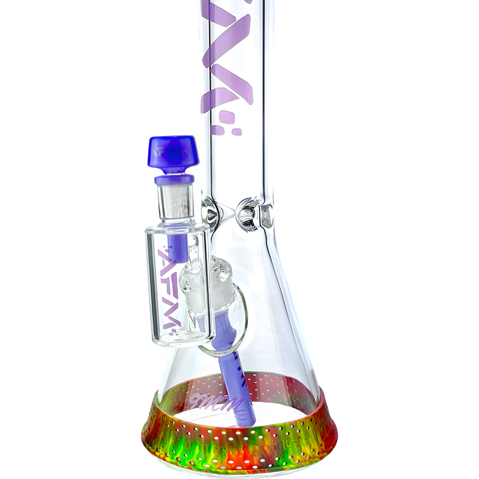 18" AFM Symphony 9mm Glass Beaker Bong Bundle