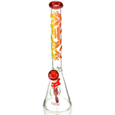 18" AFM Phoenix 9mm Clear Glass Beaker Bong + Ash-Catcher Bundle