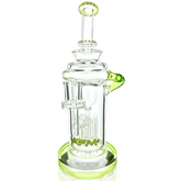 10" AFM Glass Power Station Color Lip Glass Recycler Dab Rig