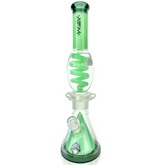 16" AFM Glass UFO Pyramid Glass Freezable Coil Beaker Bong