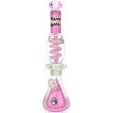 16" AFM Glass Reversal UFO Pyramid Freezable Coil Glass Beaker Bong