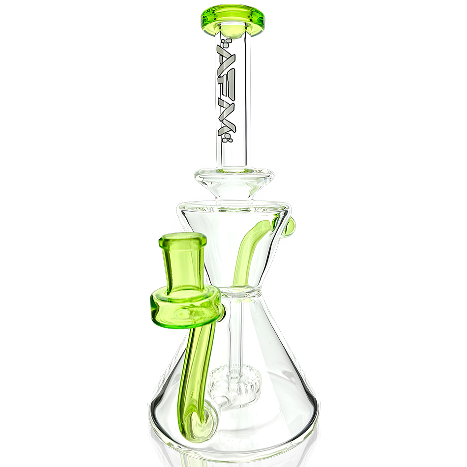 8.5" AFM Tulip Clear Glass Recycler Dab Rig