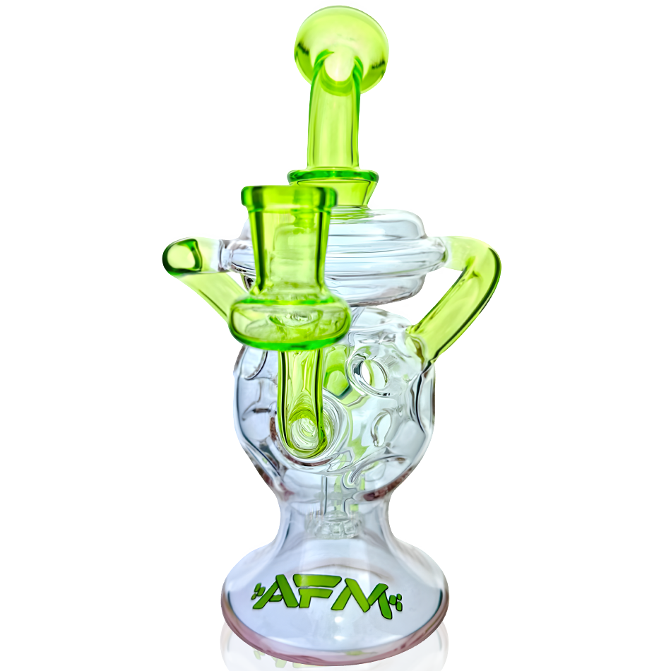 7.5" AFM Swiss Double Color Glass Recycler Dab Rig