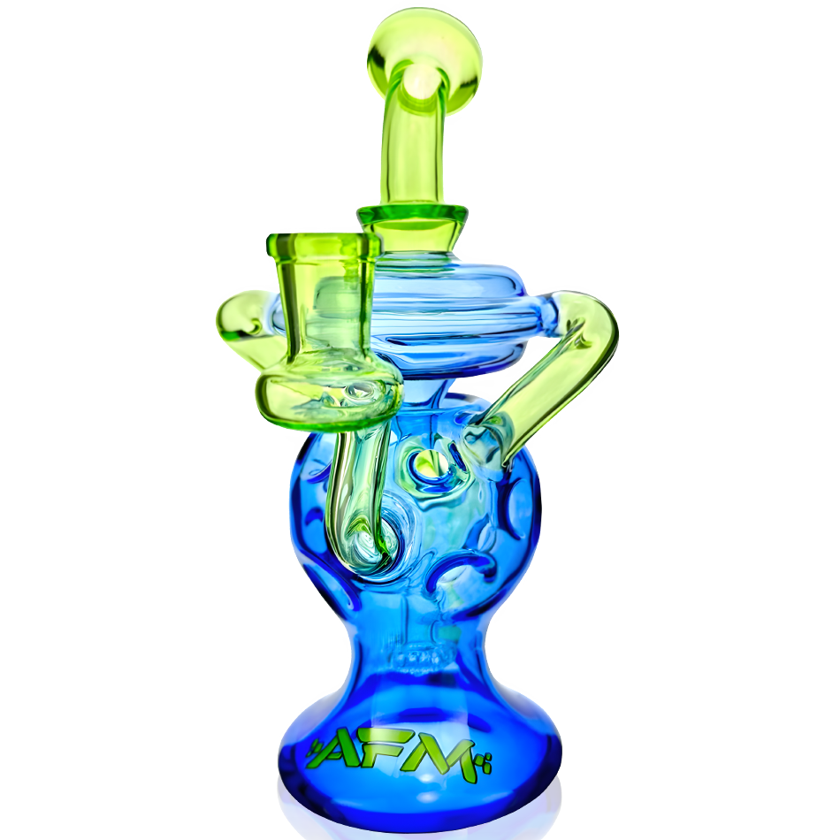 7.5" AFM Swiss Double Color Glass Recycler Dab Rig